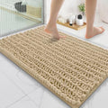 Smiry Bathroom Rugs 35X24, Extra Soft Rubber Backing Chenille Bath Mats by Smiry