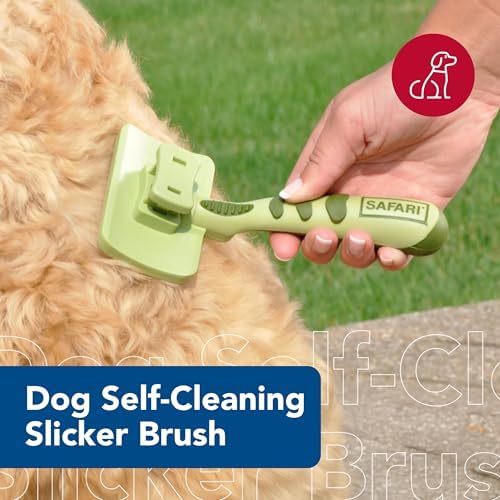 Coastal Pet Safari Dog Self-Cleaning Slicker Brush - Image 2