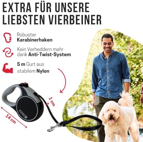Alcott KONG Terrain Retractable Dog Leash - Image 3