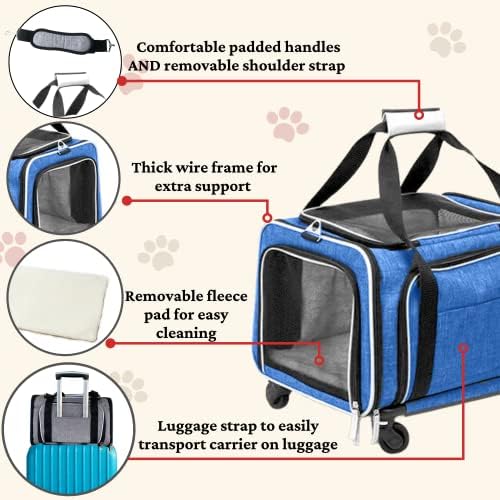 Ruff Life 101 Airline Approved Expandable Premium Pet Carrier on Wheels- Two - Image 2