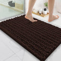 Smiry Bathroom Rugs 35X24, Extra Soft Rubber Backing Chenille Bath Mats by Smiry