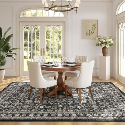 Grey Area Rug 4x6 for Living Room Bedroom - Image 3
