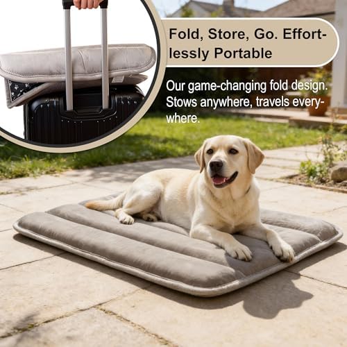 pobopobo Dog Crate Pad, Ultra Soft & Anti-Slip Kennel Mat, Secure Fit - Image 5