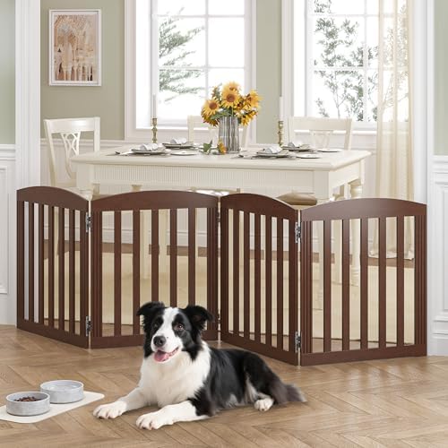 SPIRICH Wooden Freestanding Foldable Dog Gate - Image 3