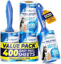 PetLovers Extra Sticky Lint Roller Ultimate Value Set 400 Sheets by PetLovers