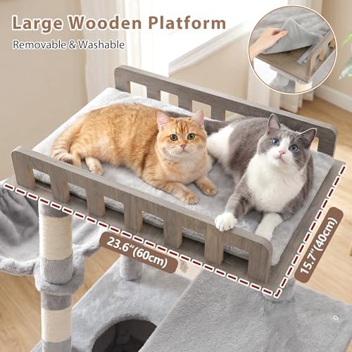 Gitelsnour Cat Tree, Sturdy Cat Tower - Image 2