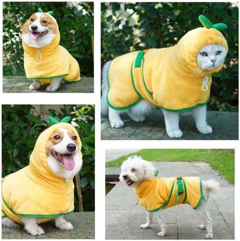 Pet Bathrobe for Dog Cat Absorbently Quick Drying Coat Cute Dogs Bath Towel - Image 5