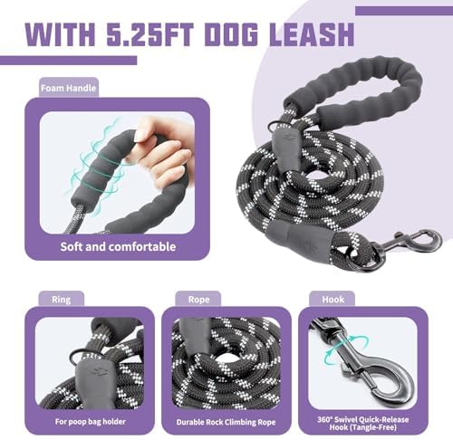 AUROTH Dog Harness for Large Dogs No Pull Tactical Harness and Leash Set - Image 3