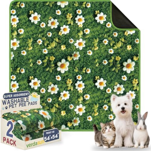 Washable Pee Pads for Dogs, Reusable Puppy Potty Training Pads, Ultra-Absorbent by Verdasun
