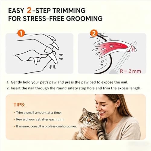 Trumoon Cat Nail Clipper with Circular Hole Safety Guard - Image 5