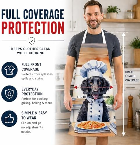Caroline's Treasures Curly-Coated Retriever The Chef Apron Cooking Kitchen - Image 3