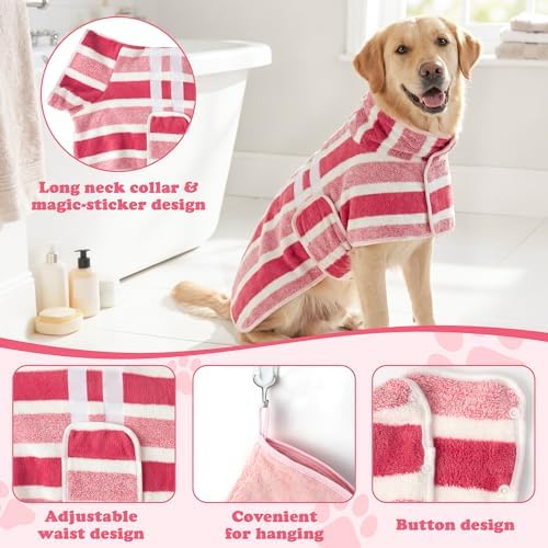 Quick Drying Dog Bathrobe for Large Dogs - Image 3