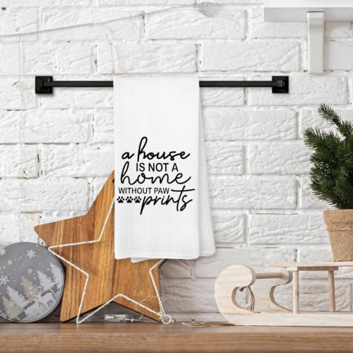 Funny Dog Cat Pet Lover Kitchen Dish Hand Towels 16x24 Inch - Image 2