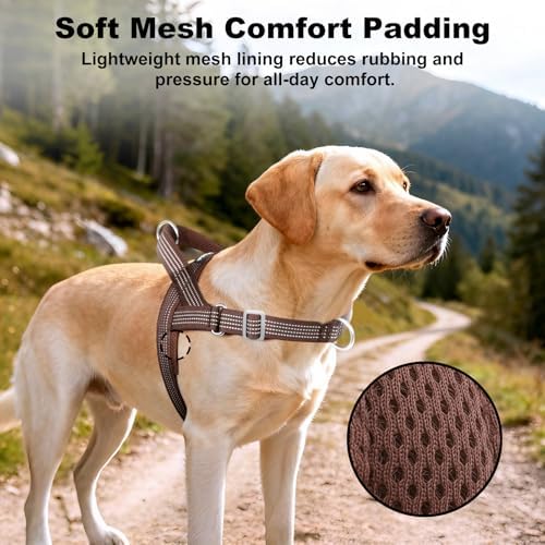 No Pull Dog Harness with Handle, Adjustable Soft Mesh Padded Vest - Image 4