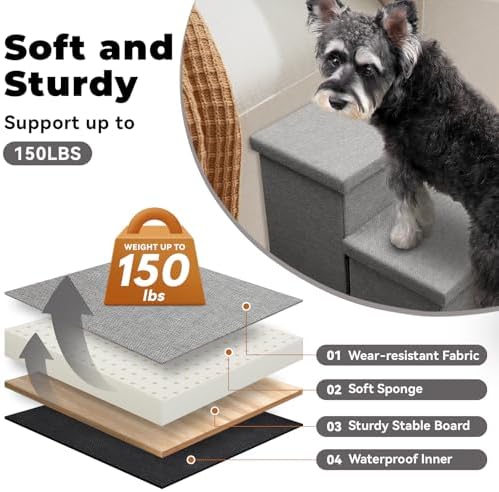 Zerbuger Dog Stairs with Storage - Image 5