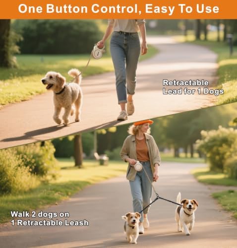 Retractable Dog Leash, 26ft Retractable Lead - Image 5