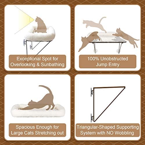 Zakkart Cat Window Perch, 100% Metal Supported from Below - Image 5