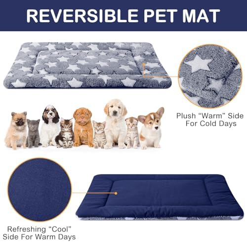 VitalCozy 4 Pcs Dog Crate Pads Soft Warm - Image 3