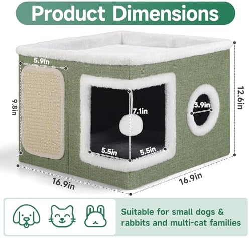 Shikha Cat House Bed for Indoor Cats - Image 2