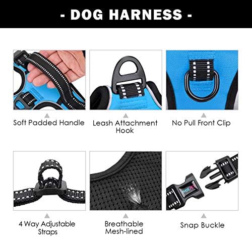 PHOEPET No Pull Dog Harnesses for Small Dogs Reflective Adjustable - Image 4