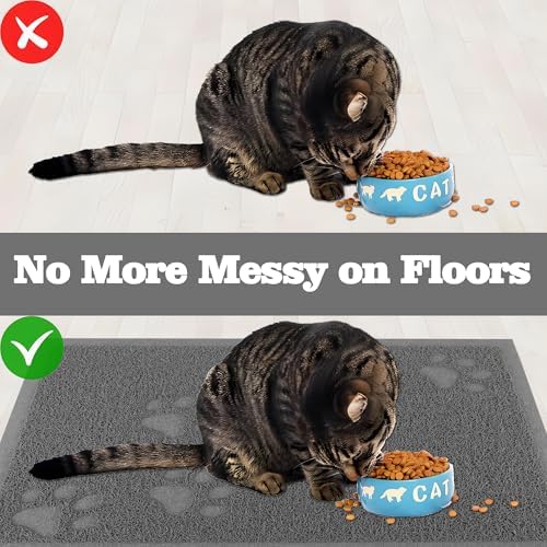 Darkyazi Cat Litter Box Mat for Floor Litter Trapping Mat Non-Slip Backing - Image 5