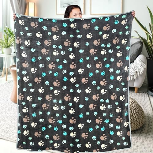 Dog Blankets for Large Dogs, Soft Fluffy Flannel Pet Blanket Mat Cover for Bed - Image 6