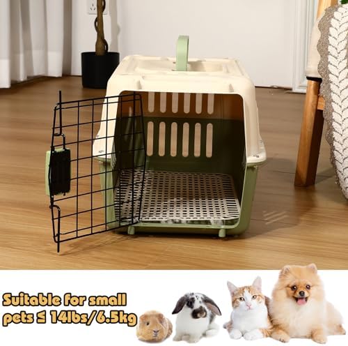 2 Set Hard Plastic Pet Carrier Breathable Dog Cat - Image 4