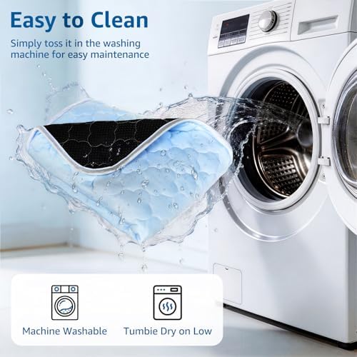Cooling Mat for Dogs Extra Large 43" x 31", Cooling Pet Bed w Ice Silk Fabric & - Image 5