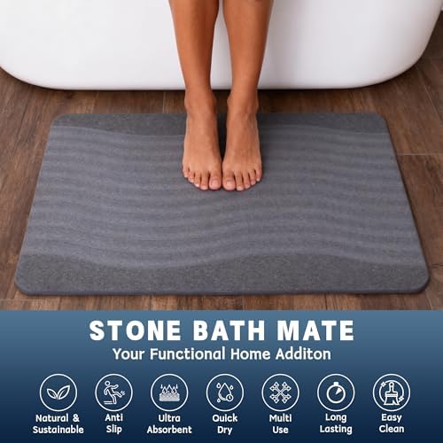 Stone Bath Mat Diatomaceous Earth Shower Mat - Image 4