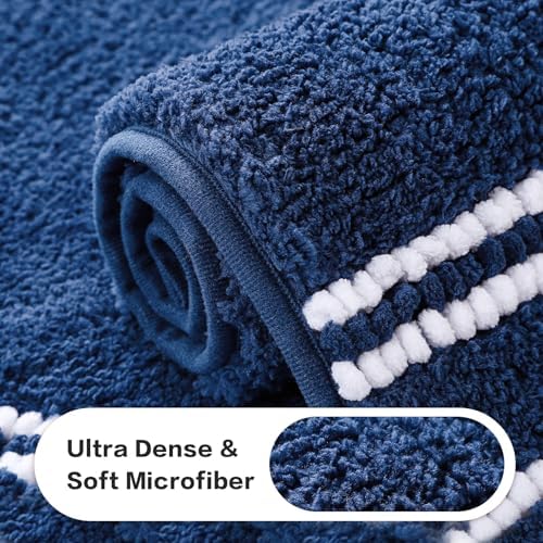 Kmson Bathroom Rugs Mat, Non-Slip Fluffy Thick Water Absorbent Microfiber Mat - Image 6