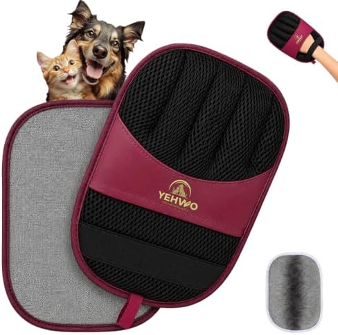 Pet Hair Remover Glove for Dogs & Cats by Unknown
