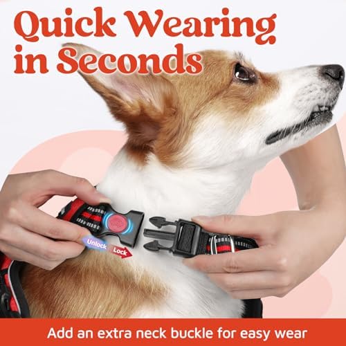 rabbitgoo Dog Harness for Large, No Pull 3 Buckles Easy On & Off - Image 2