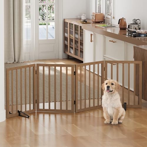 Dog Gates for Doorways, Freestanding Dog Gate Indoor, Foldable Pet Gates for - Image 6