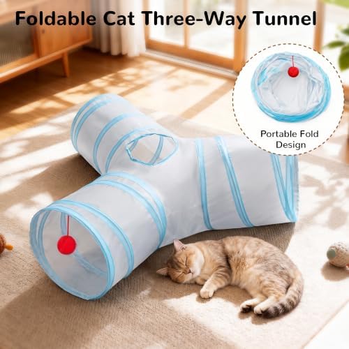Tempcore Cat Tunnel, 3-Way Collapsible Toy - Image 6