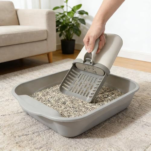 Cat Litter Scoop with Holder, Portable Litter Scooper by Unknown