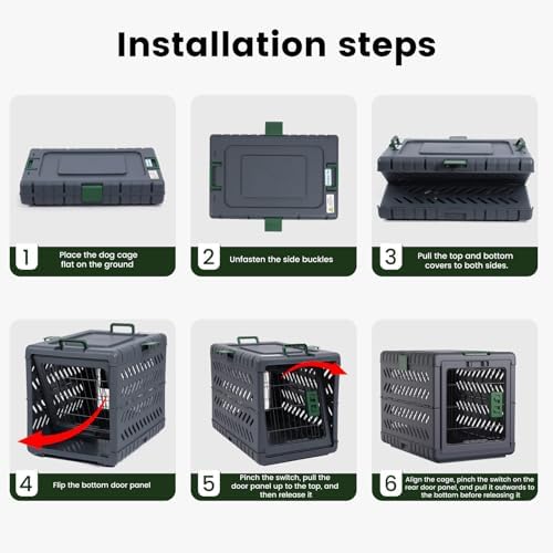 Collapsible Dog Crate for Small/Medium Dogs - Image 6