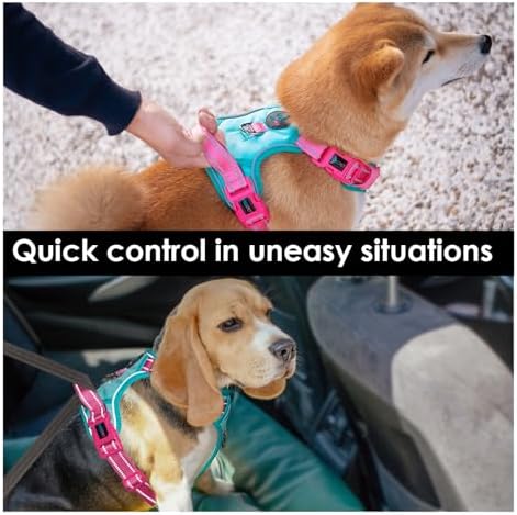 PHOEPET No Pull Dog Harness, Unique Colors Reflective Adjustable Dog Vest - Image 5