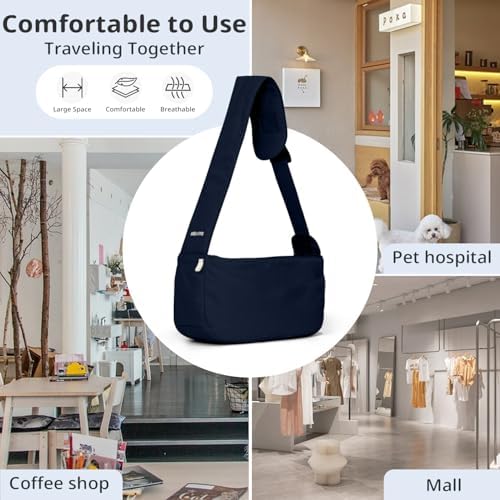 ONECUTE Dog Sling Carrier 15 lbs, Small Dog Carrier Sling - Image 7