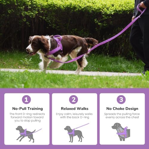 Didog No Pull Dog Harness for Large Dogs, Soft Flannel Padded - Image 4