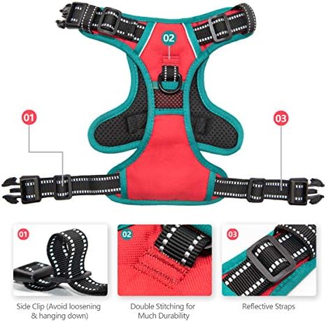 PHOEPET Upgraded No Pull Dog Harness, Reflective Adjustable Vest - Image 4