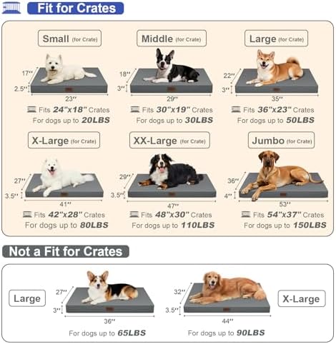 Waterproof Orthopedic Dog Crate Bed - Image 2
