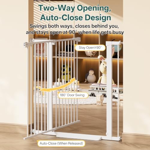InnoTruth 29.6-39.1 in Wide x 35.5 in High Extra Tall Baby Gate - Image 5