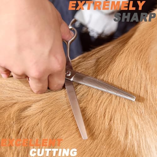 High-end Professional Dog Grooming Curved Thinning Scissors Teeth Blending - Image 6