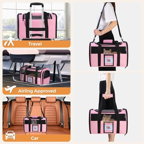 Cat Carriers Soft-Sided Cat Carrier Soft, Breathable Pet Bag - Image 7