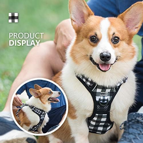 PoyPet Plaid Dog Harness Large, No Pull Vest - Image 6