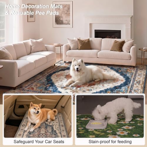 Washable Pee Pads for Dogs 36"x72" 2 Pack Reusable Puppy Potty Pad - Image 2