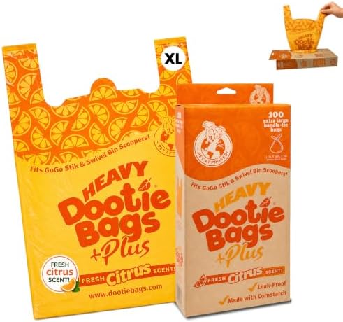Heavy Dootie Citrus Scented Dog Poop Bags by GoGoStik