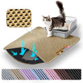 Extra Large Cat Litter Mat, Double Layer Honeycomb by Petinstinct
