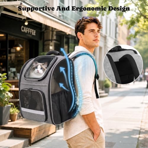 Pawtners Cat Backpack Carrier, Bubble Backpack - Image 5