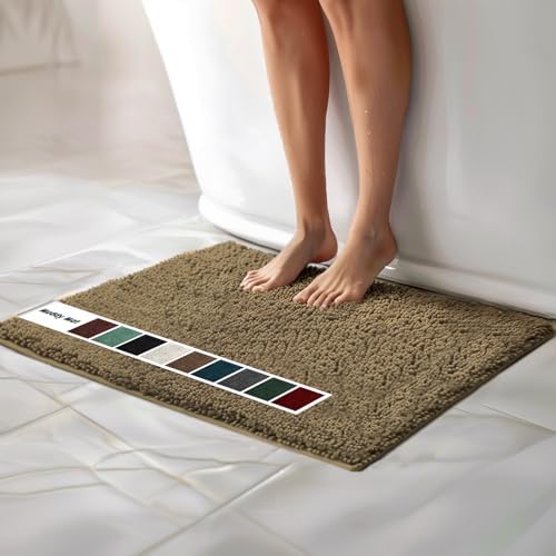 Muddy Mat® | Chenille Bathroom Rugs Quick Dry Microfiber Mats Non Slip Washable by MuddyMat%C2%AE